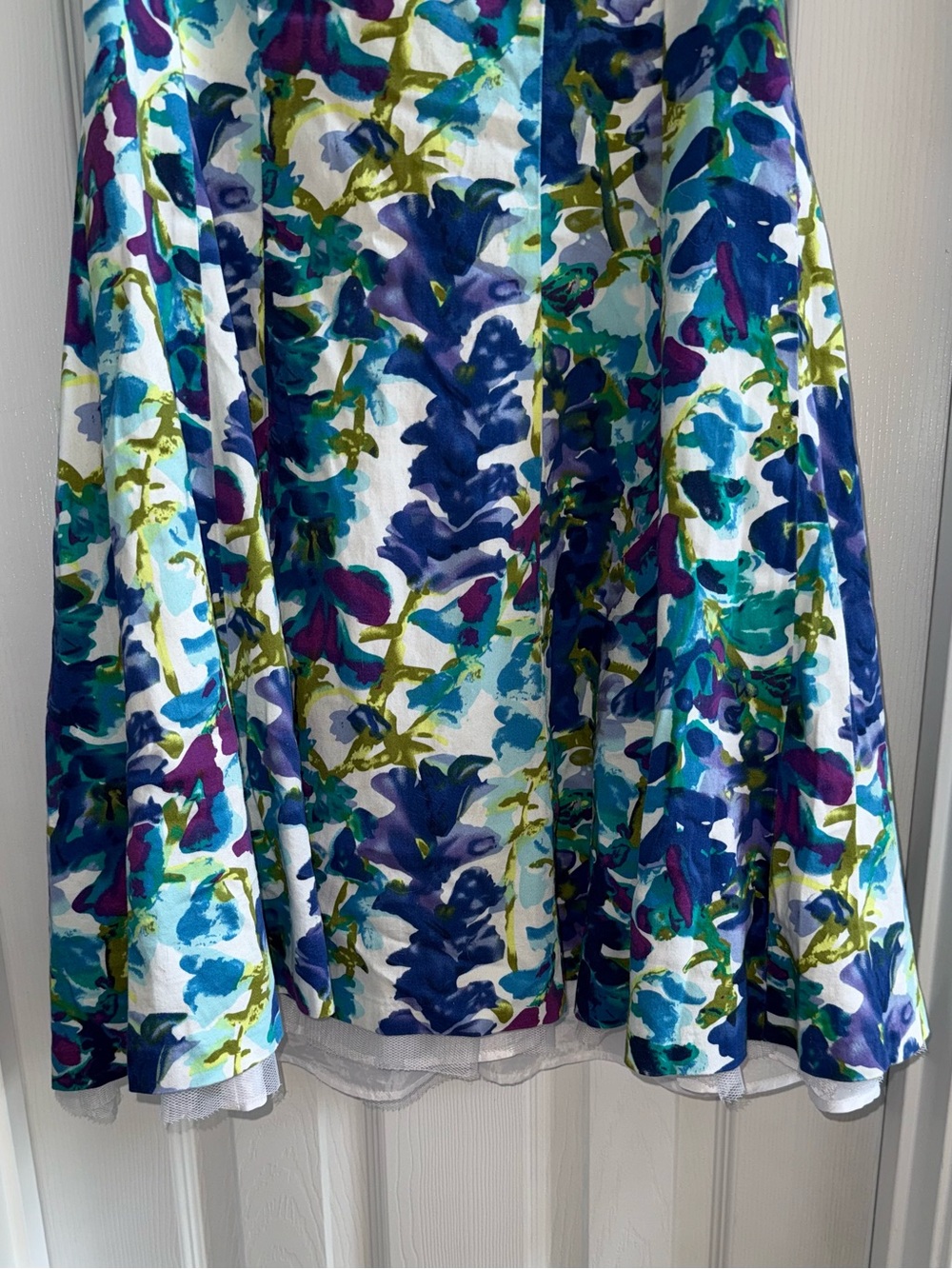 Vintage Ronnie Nicole Sleeveless Floral Fairy Midi Dress 8 Tea party Summer Chic - Picture 6 of 10